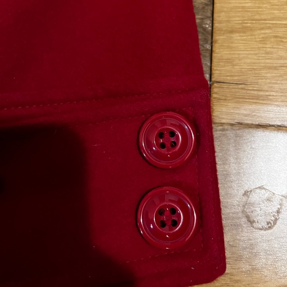 New York & Company red Peacoat - Picture 5 of 6